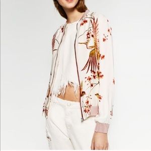 Zara Bird and Floral Jacket